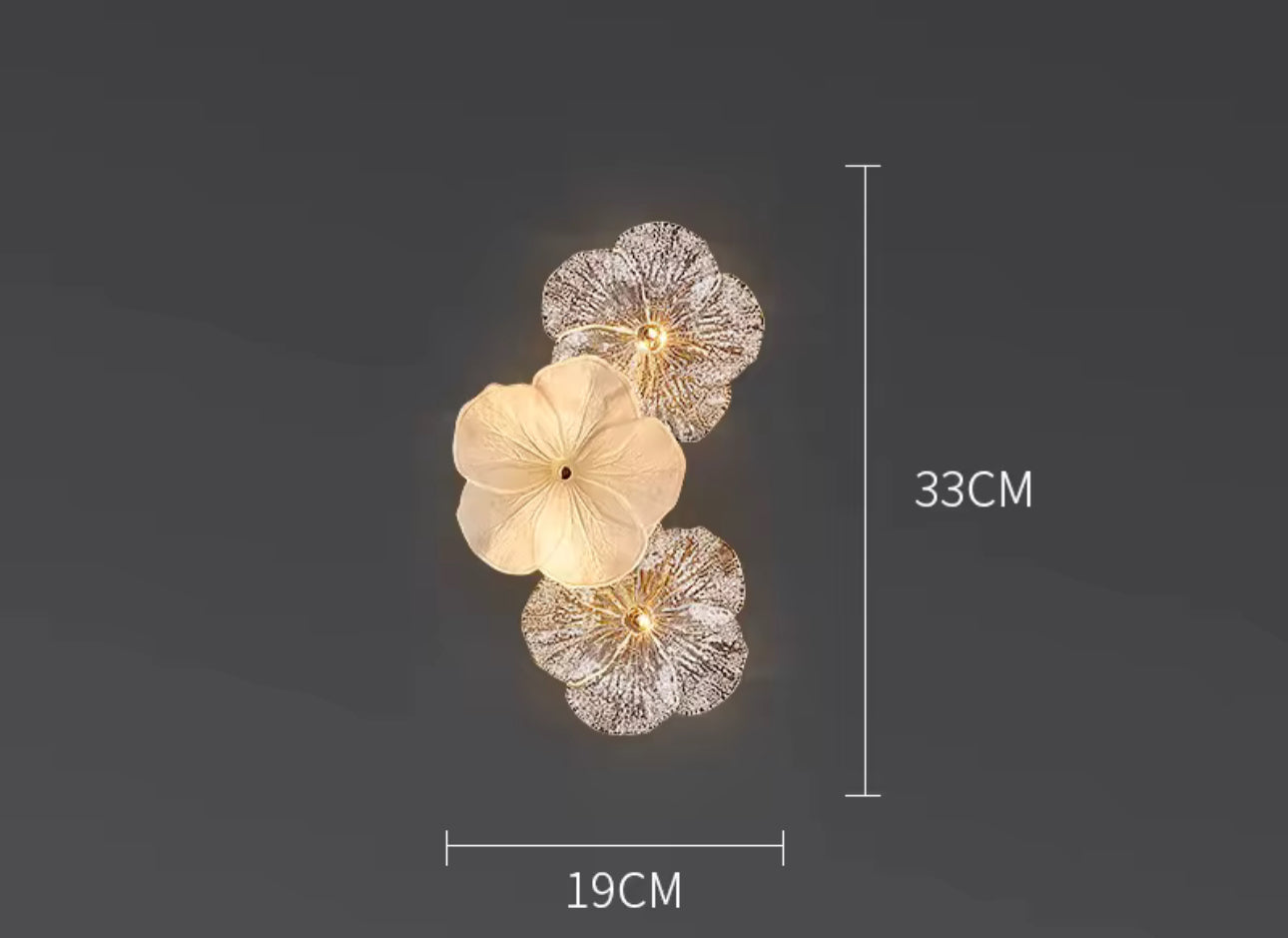 Luxury Floral Wall Decorative Lamp