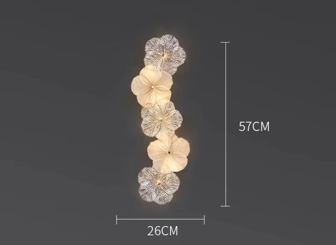 Luxury Floral Wall Decorative Lamp