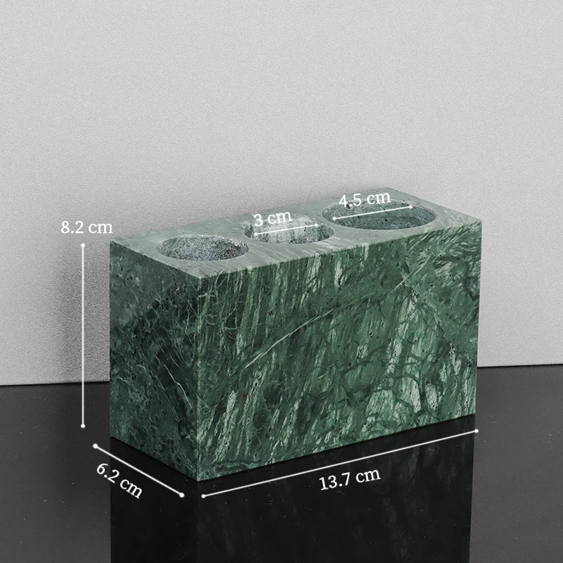 Indian Green Natural Marble Bathroom Accessories Set