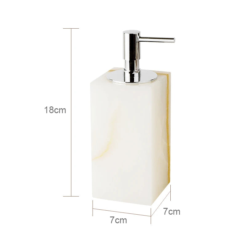 Elegant Onyx Natural Marble Bathroom Set