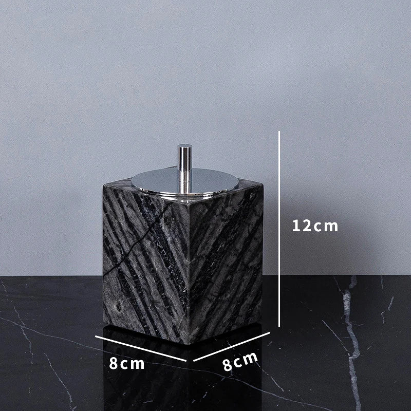 Ancient Wood Grain Natural Marble Bathroom Set