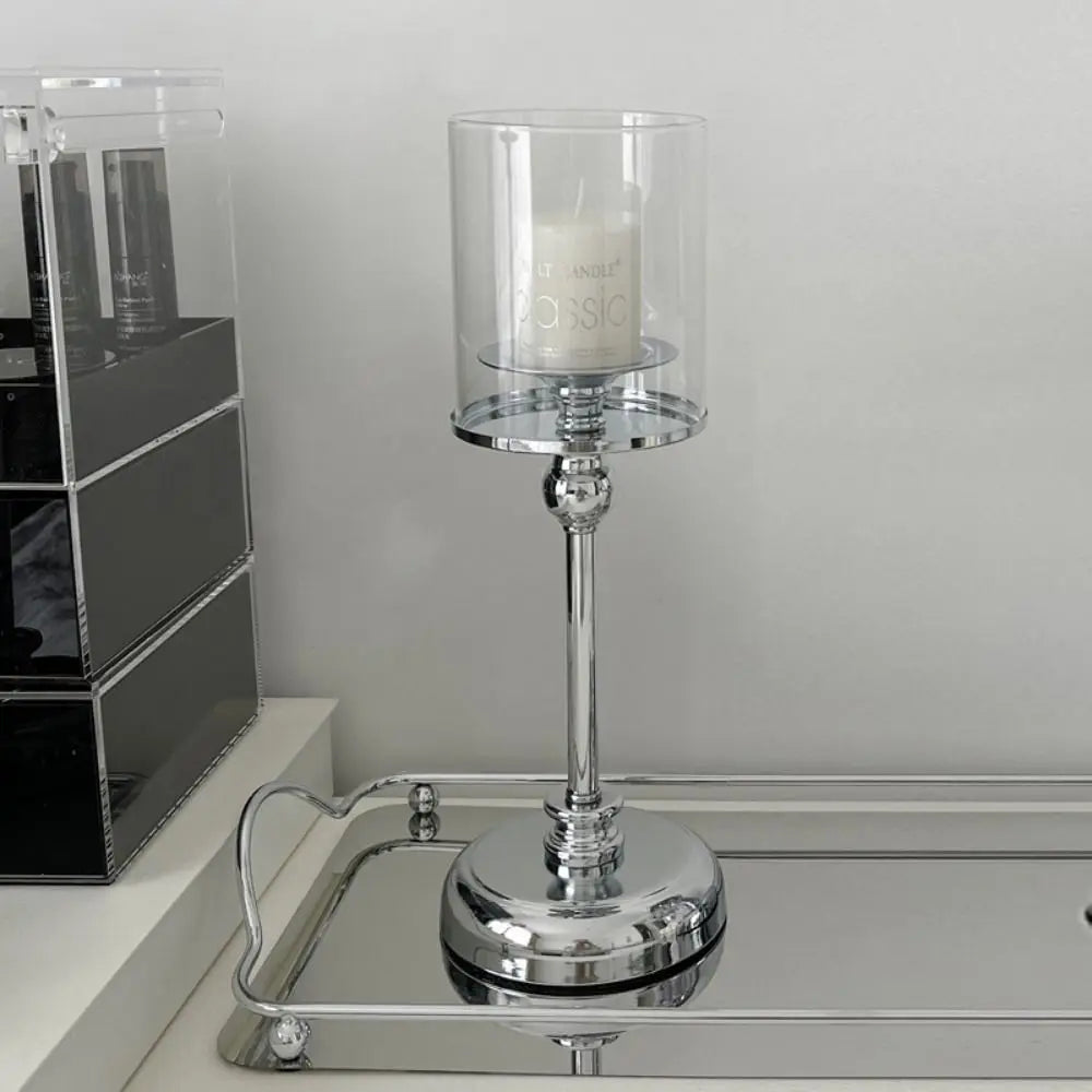 Luxury Metal Glass Candle Holders