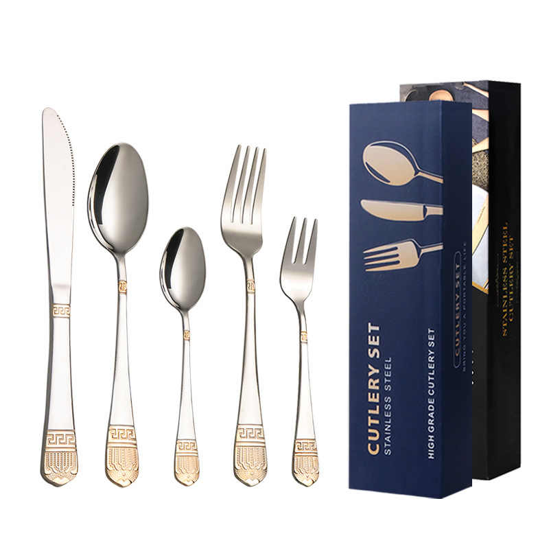 Luxury Crown Cutlery Set