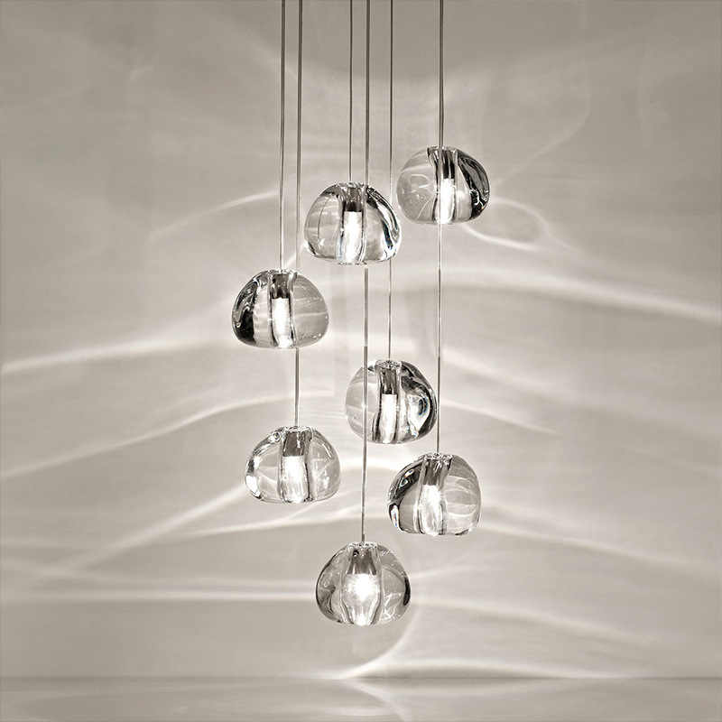 Villa Stair Luxury Decorative Crystal Ball Shape Modern Chandelier