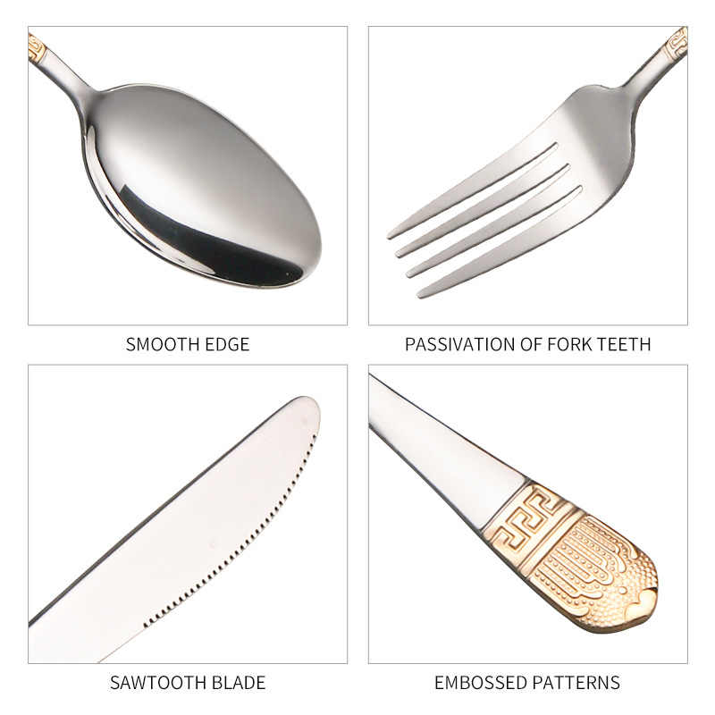 Luxury Crown Cutlery Set