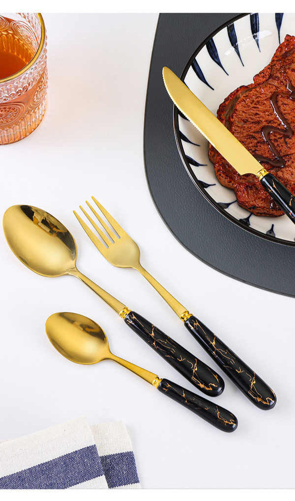 Royal Luxury Ceramic Handle Cutlery Set