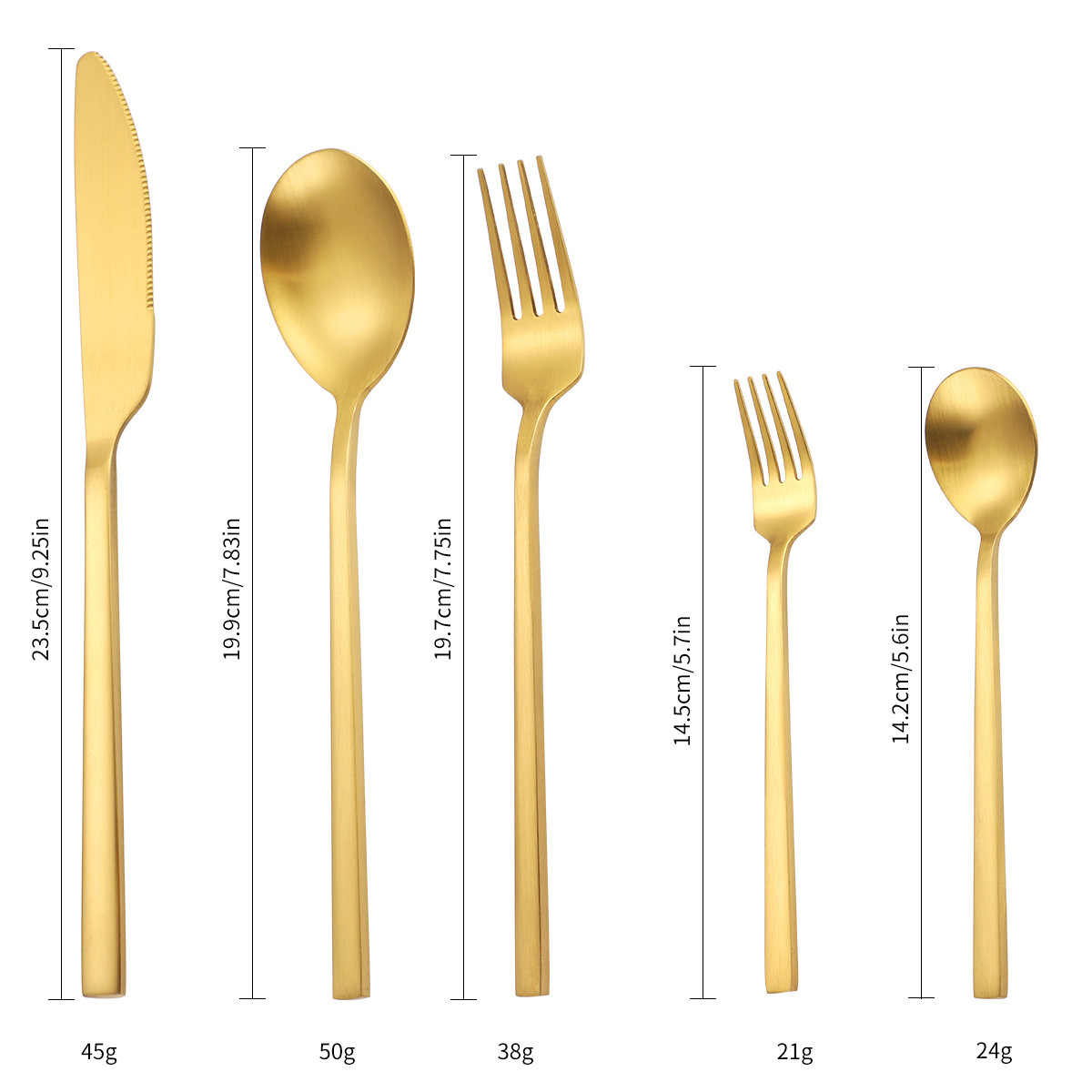 Ines Matte Cutlery Set