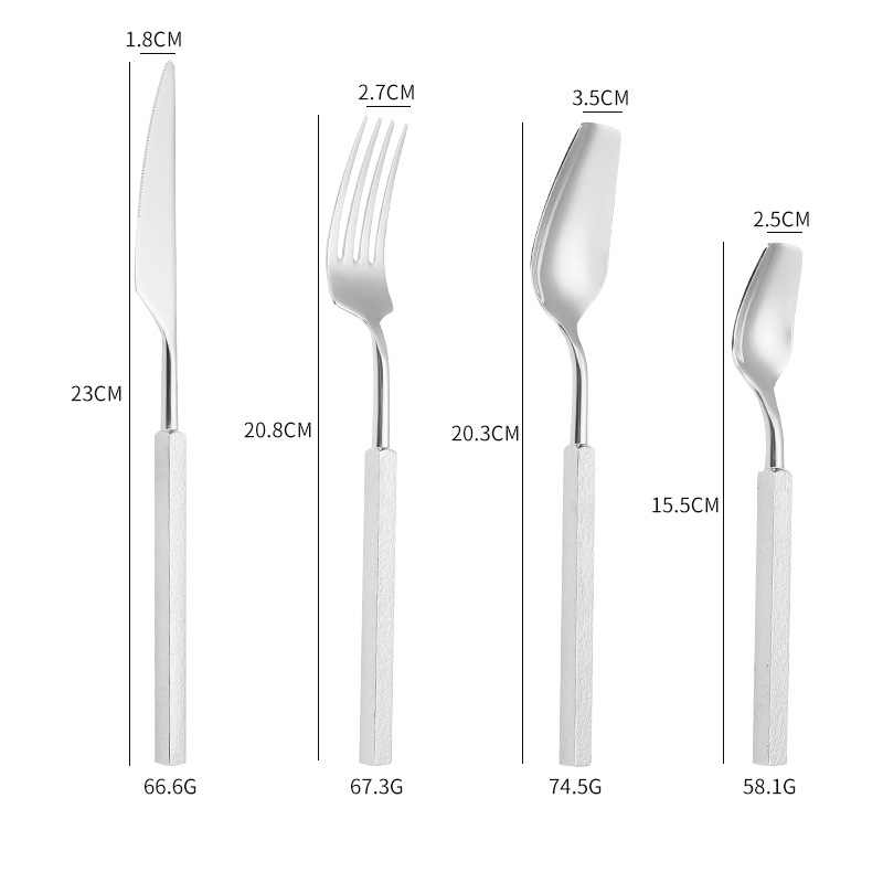 Stylish Mate Hammered Cutlery Set