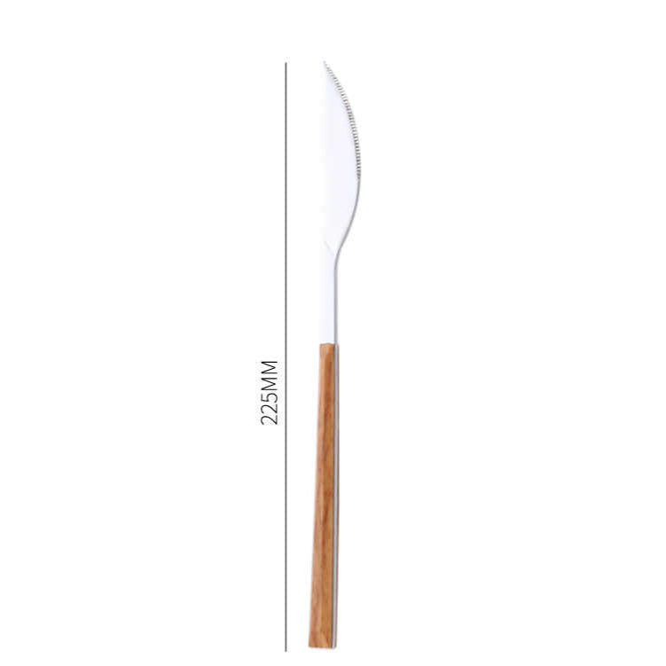 Wood Clip Handle Cutlery Set