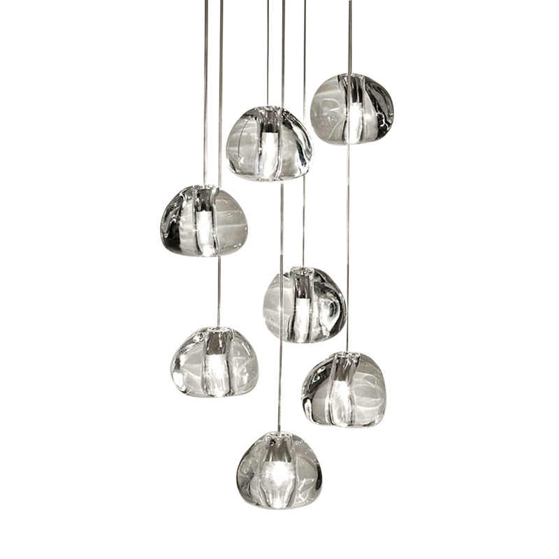 Villa Stair Luxury Decorative Crystal Ball Shape Modern Chandelier