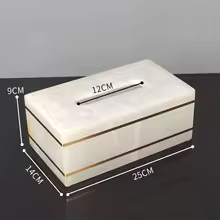 White Onyx Natural Marble Bathroom Accessories Set