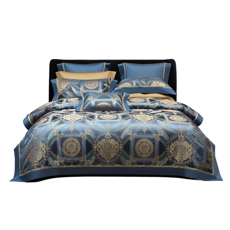 Egyptian Cotton Luxurious Shiny Glossy Bedding Set