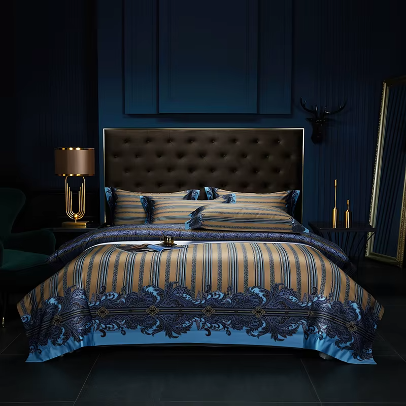 Luxury Baroque Style 600TC Egyptian Cotton Bedding Set