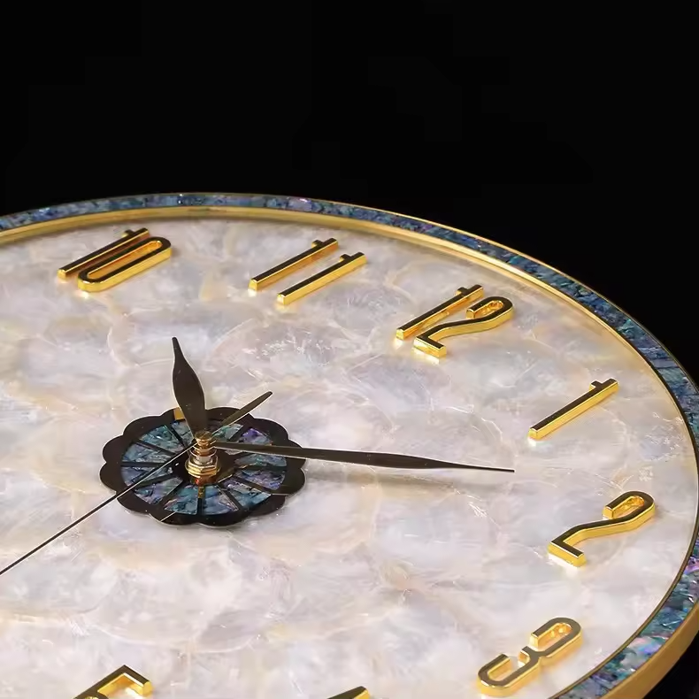 Luxury Mother of Pearl Digital Wall Clock
