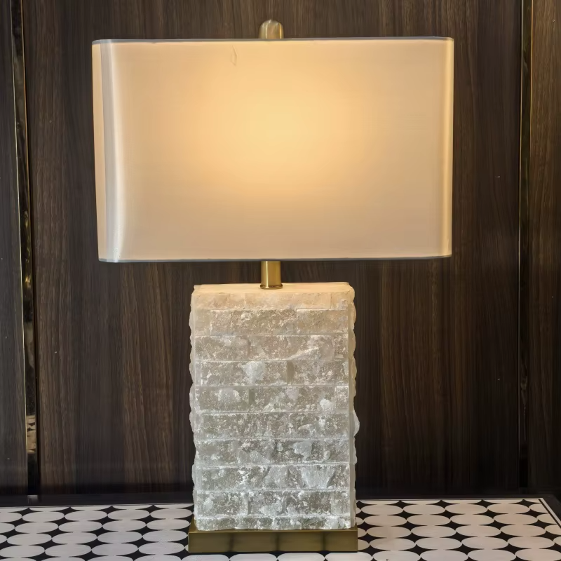 Spanish Retro Alabaster Table Lamp Natural Marble