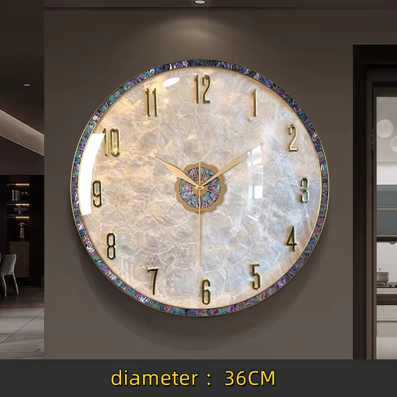 Luxury Mother of Pearl Digital Wall Clock