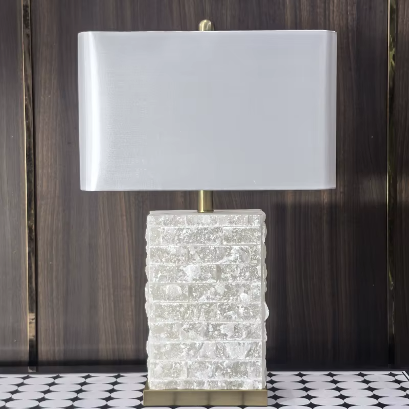 Spanish Retro Alabaster Table Lamp Natural Marble