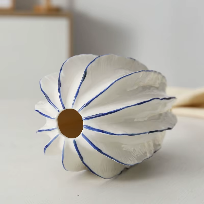 Nordic Creative Starfruit Shaped Ceramic Vase