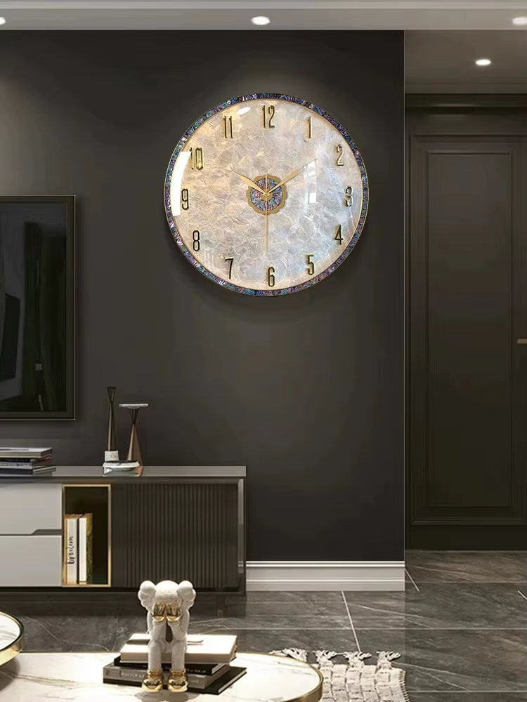 Luxury Mother of Pearl Digital Wall Clock