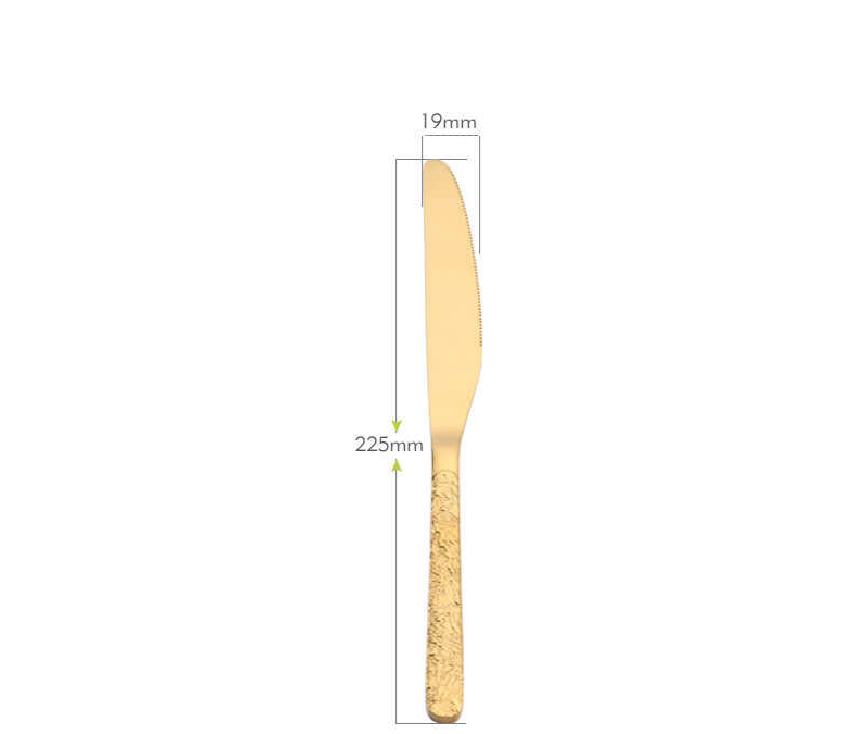 Creative Embossed Hammer Pattern Cutlery Set
