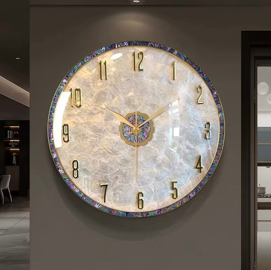 Luxury Mother of Pearl Digital Wall Clock