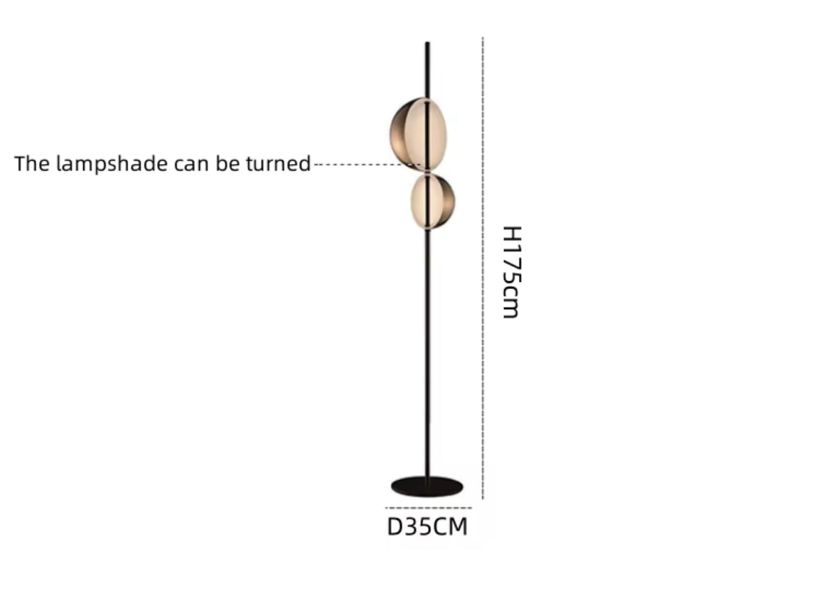 Minimalistic Double Head Floor Lamp