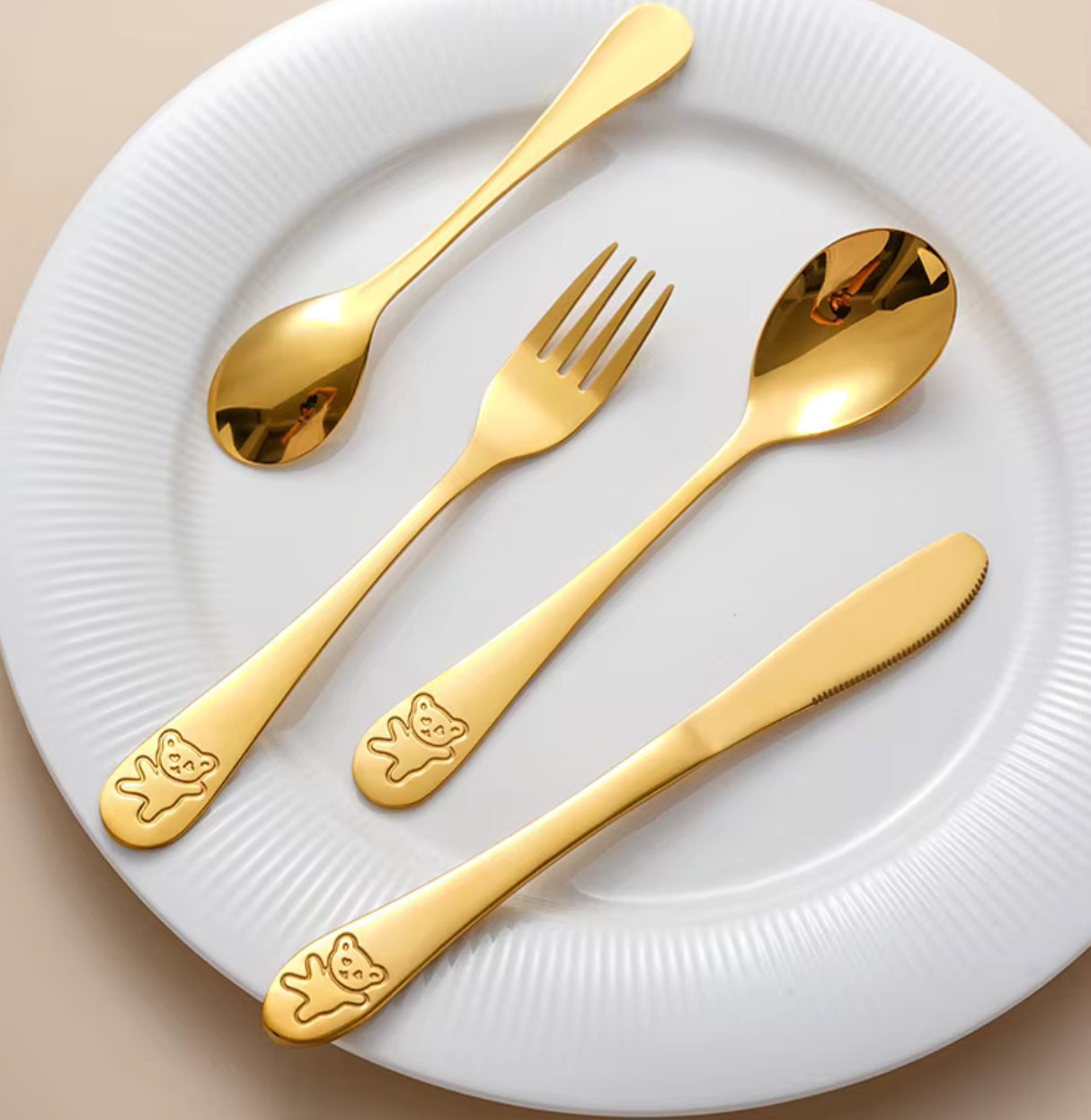 Cute Bear Stainless Steel Children's Cutlery