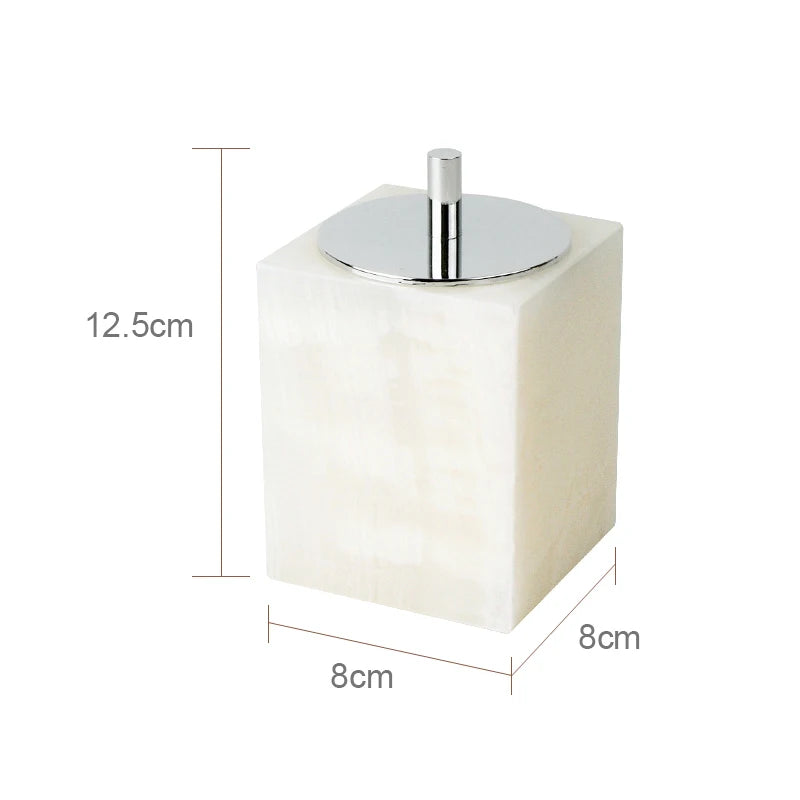 Elegant Onyx Natural Marble Bathroom Set
