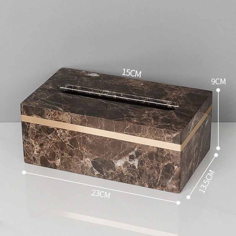 Emperador Dark Natural Marble Bathroom Set