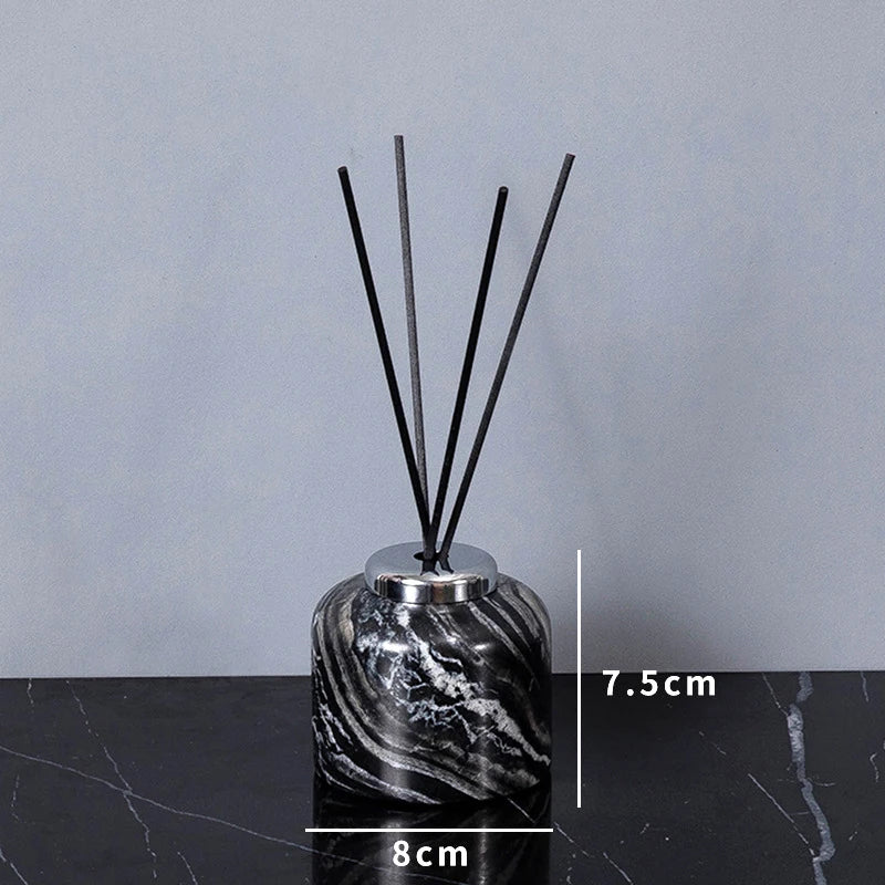 Ancient Wood Grain Natural Marble Bathroom Set