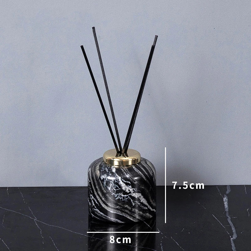 Ancient Wood Grain Natural Marble Bathroom Set