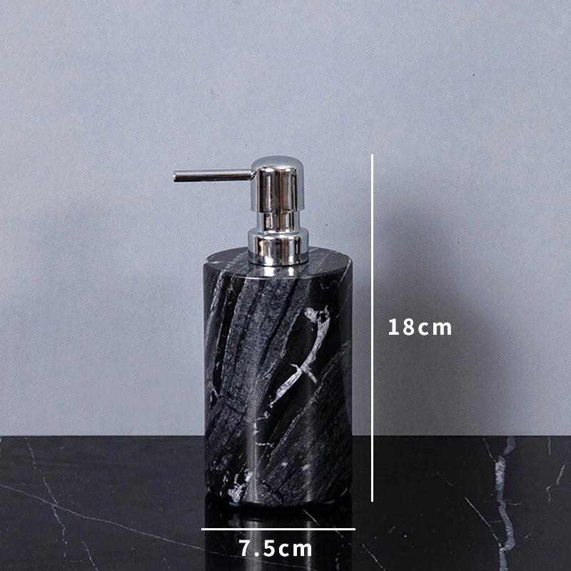 Ancient Wood Grain Natural Marble Bathroom Set
