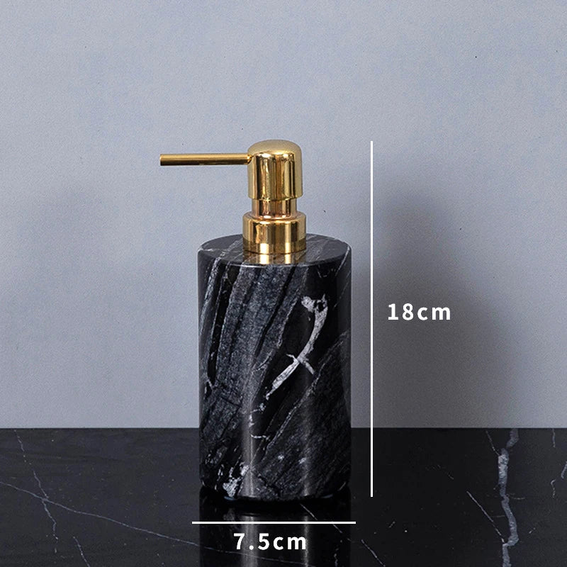Ancient Wood Grain Natural Marble Bathroom Set