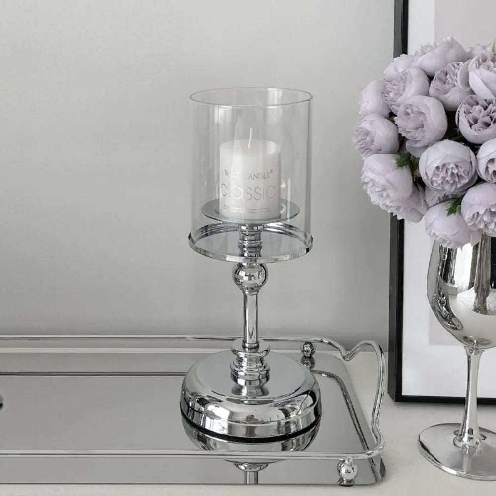 Luxury Metal Glass Candle Holders