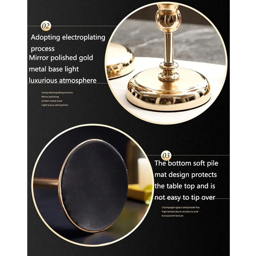 Luxury Metal Glass Candle Holders