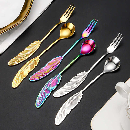 Feather Handle Cutlery Set