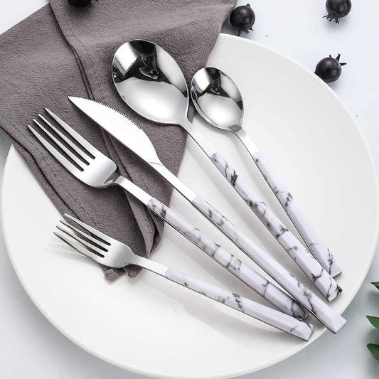 Lila Ceramic Handle Cutlery Set