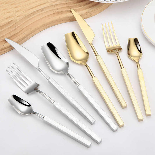 Stylish Mate Hammered Cutlery Set