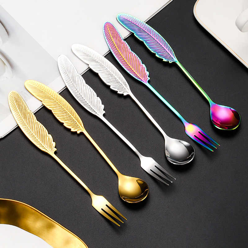 Feather Handle Cutlery Set