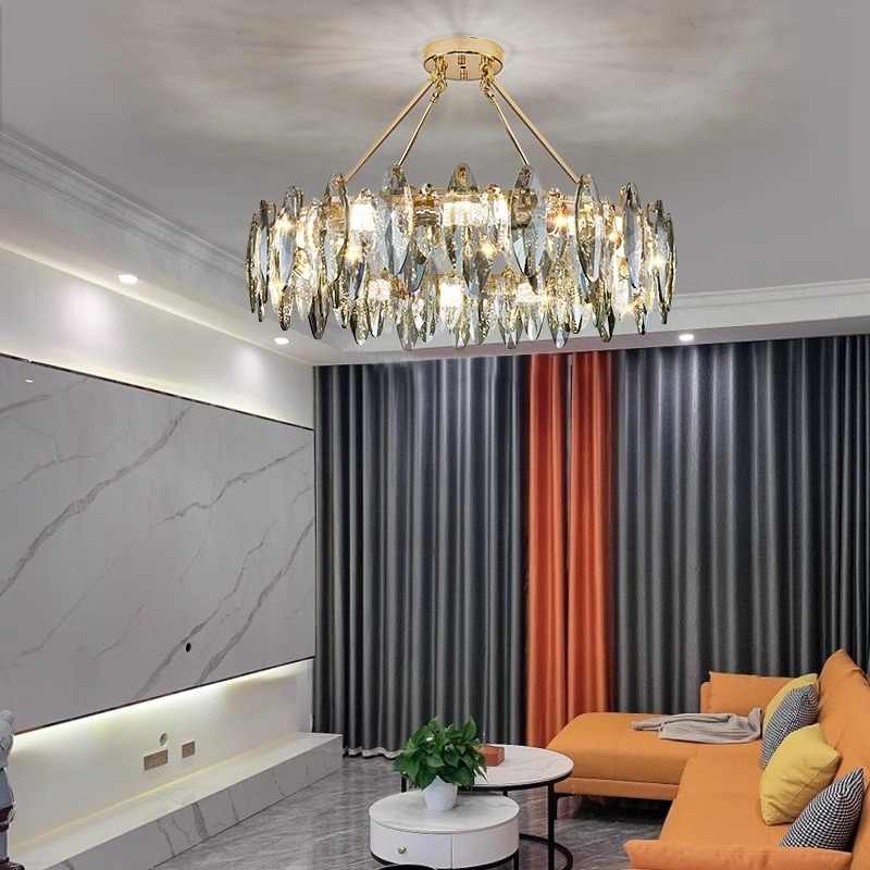 Modern Luxury Round Crystal Chandelier