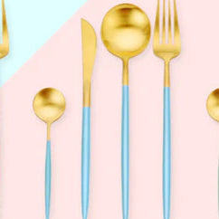 Luxury Matte Copper Cutlery Set