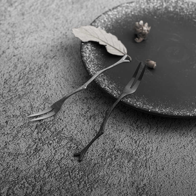 Unique Black Fish tale Design Cutlery Set