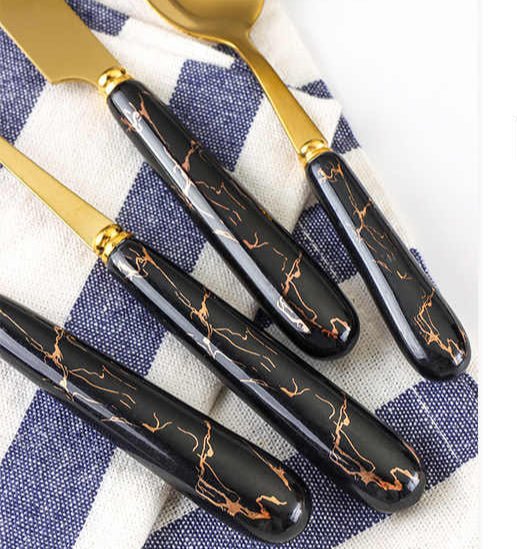 Royal Luxury Ceramic Handle Cutlery Set