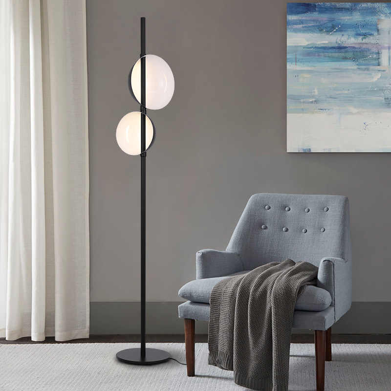 Minimalistic Double Head Floor Lamp