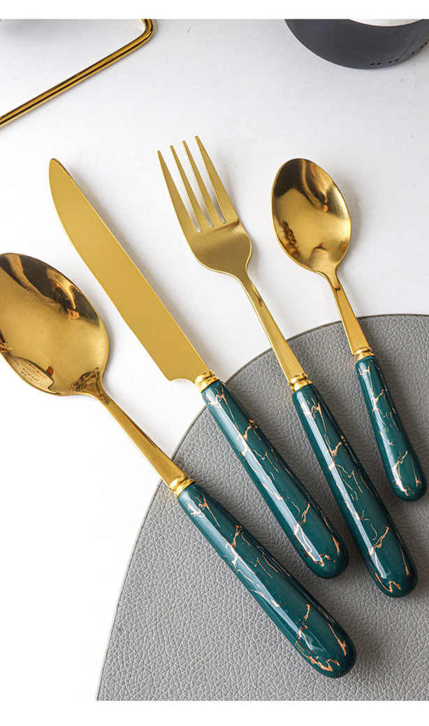 Royal Luxury Ceramic Handle Cutlery Set
