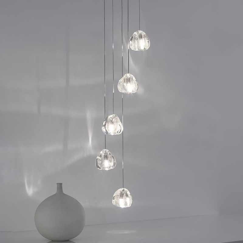 Villa Stair Luxury Decorative Crystal Ball Shape Modern Chandelier