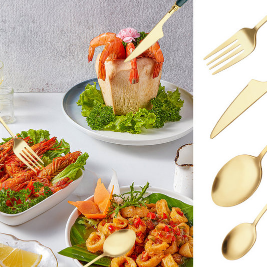 Light Luxury Ceramic Handle Cutlery Set