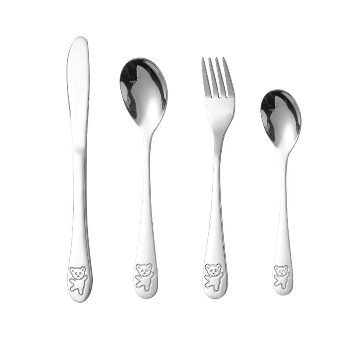 Cute Bear Stainless Steel Children's Cutlery