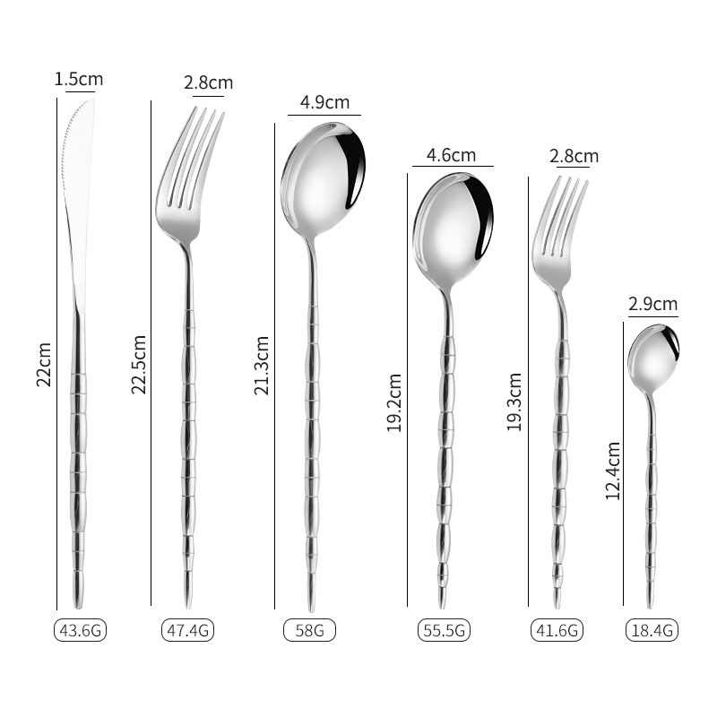 Inna Bamboo Handle Cutlery Set