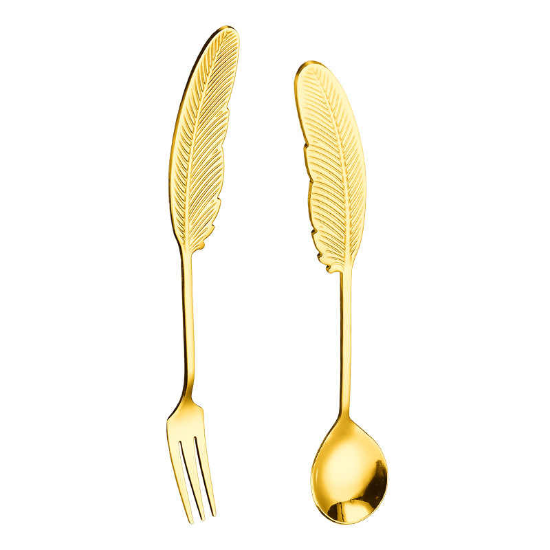 Feather Handle Cutlery Set